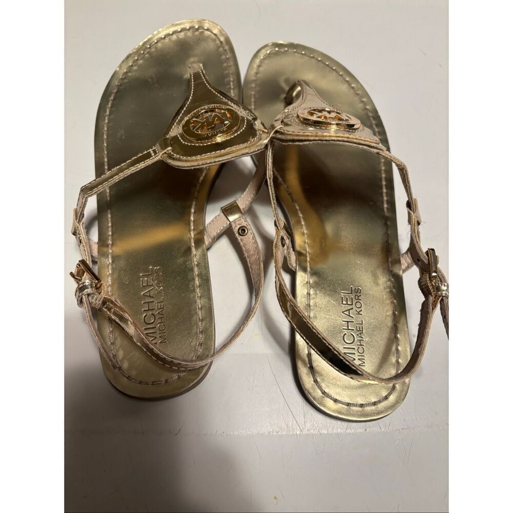Michael Kors Gold Sandals - Picture 4 of 5